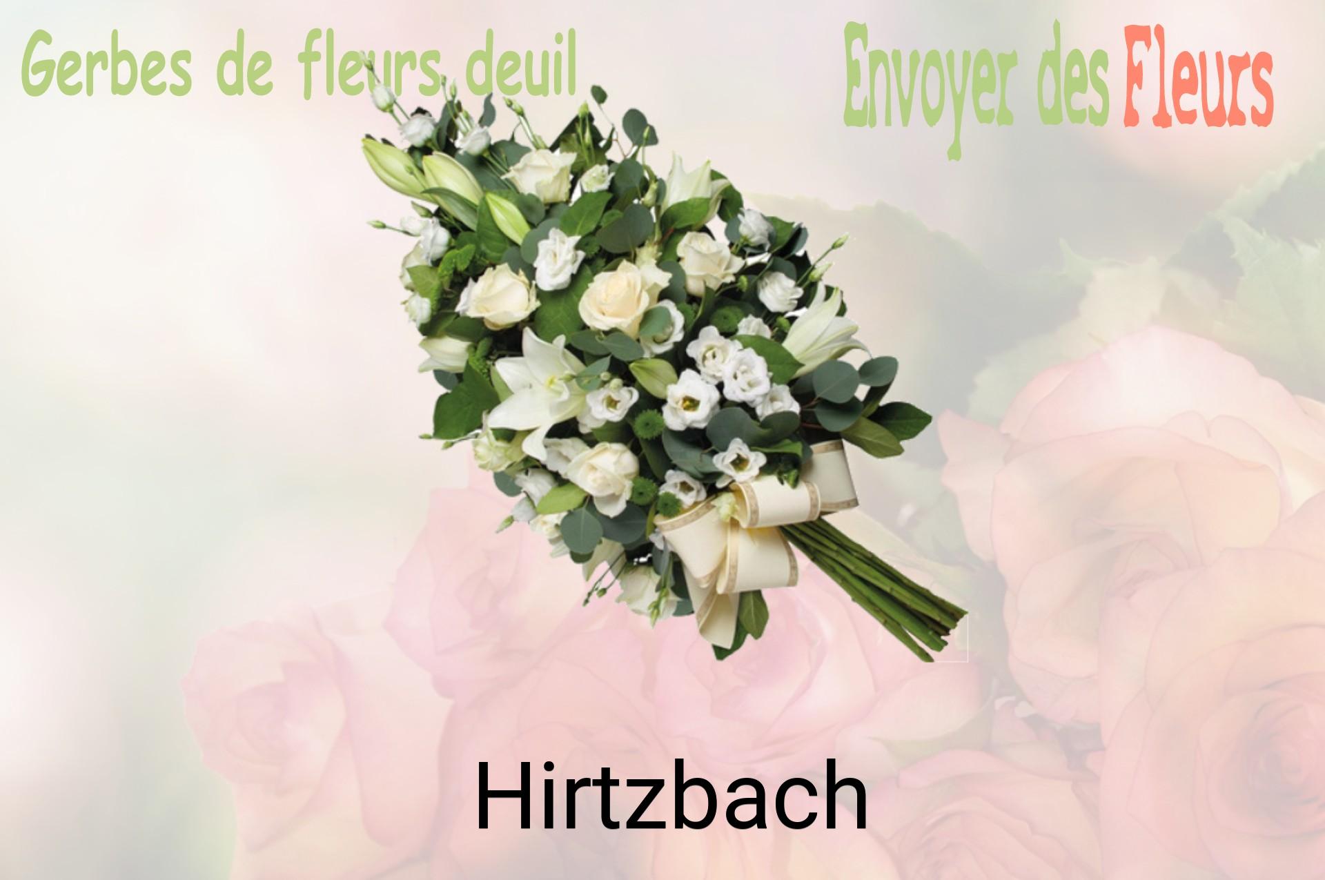 Gerbe de fleurs de deuil livrée à Hirtzbach